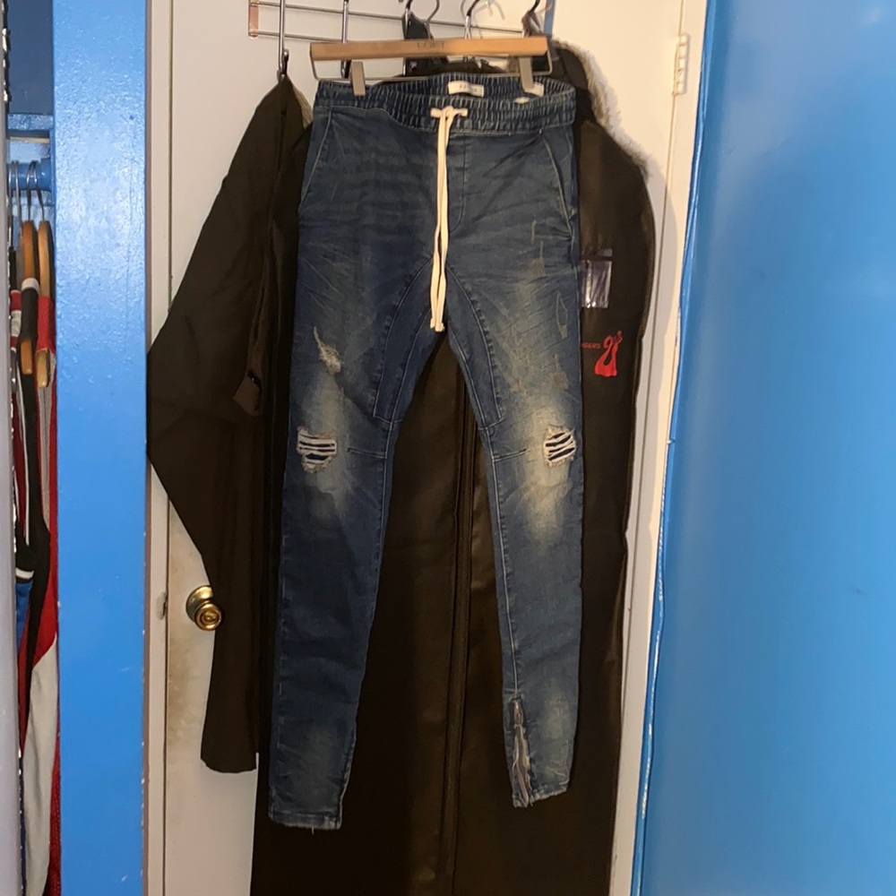 PacSun zippered jean joggers